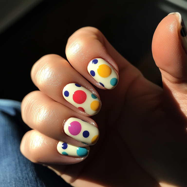 1. Polka Dot Party: Simple Dots Nail Art