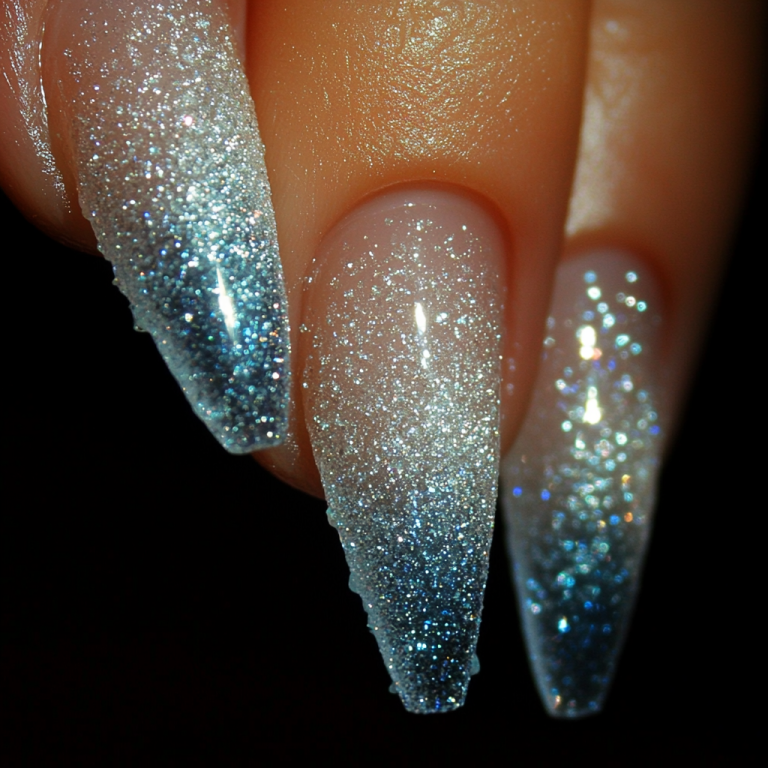 5. Glittering Icicle Tips