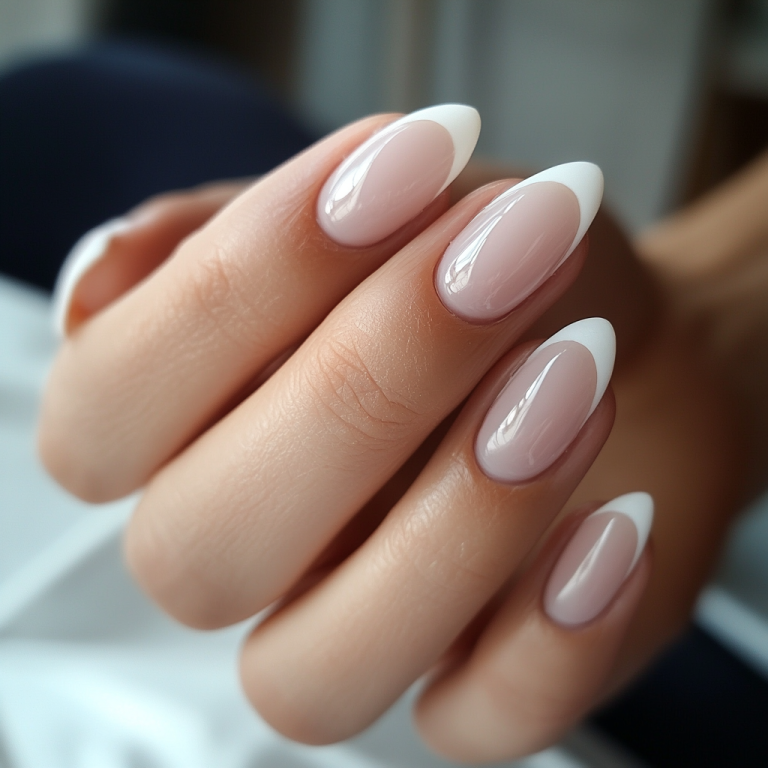 1. Classic French Tip Elegance