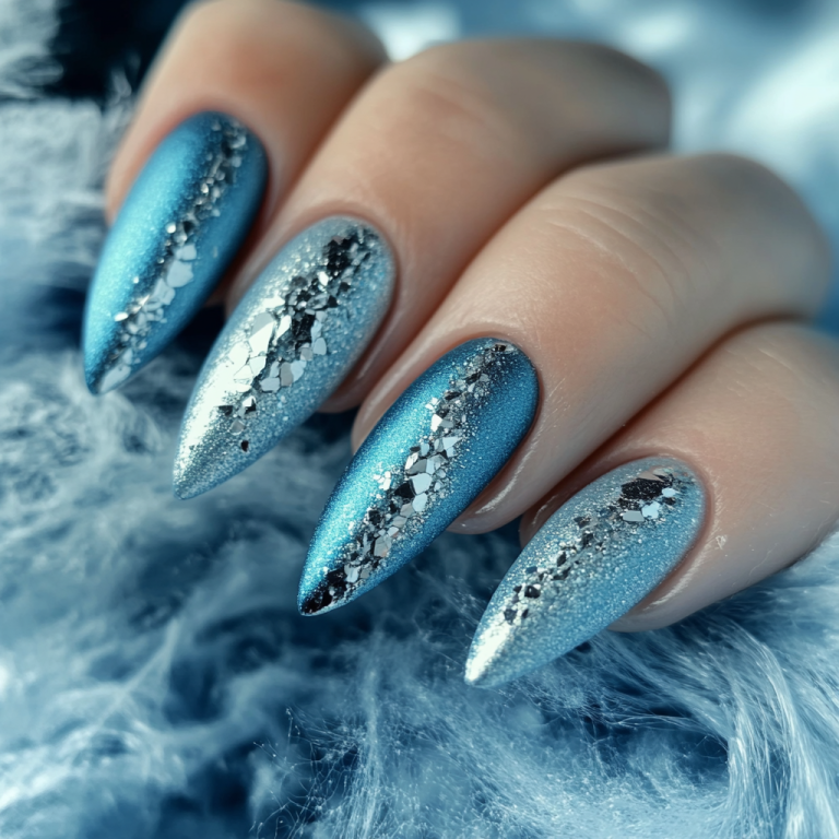 10. Icy Blue and Silver Mix