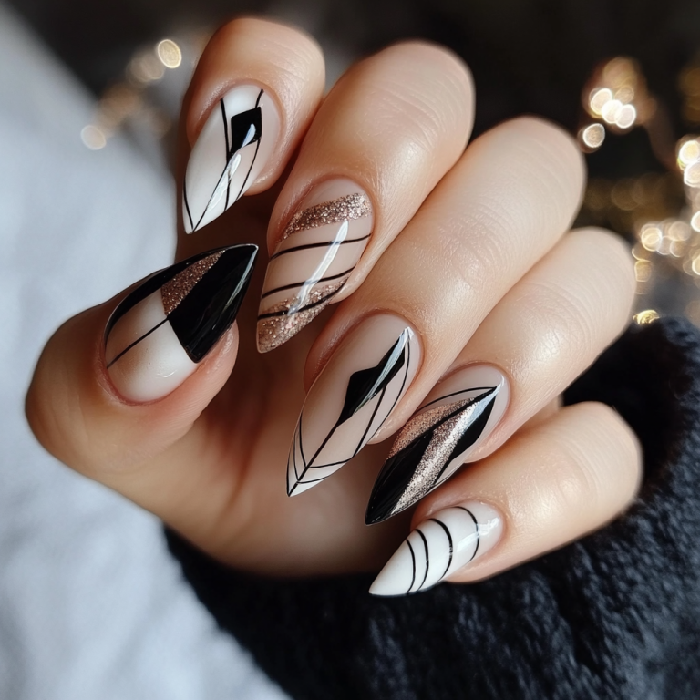 10. Negative Space Nails