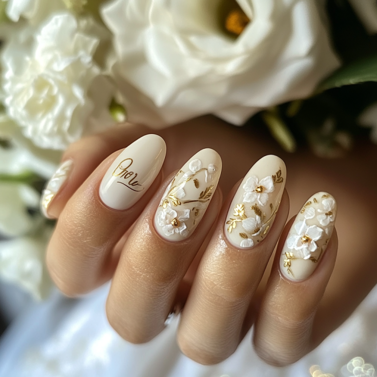 17. Wedding Date Nail Art