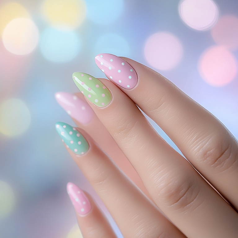 2. Pastel Polka Dots