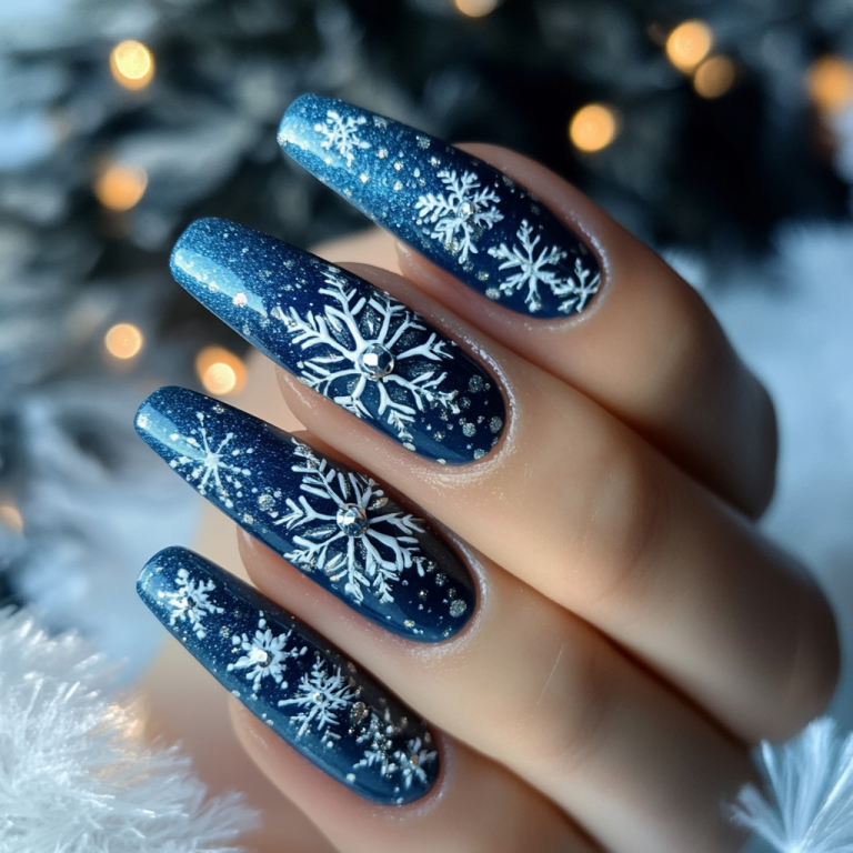 2. Sparkling Snowflake Designs