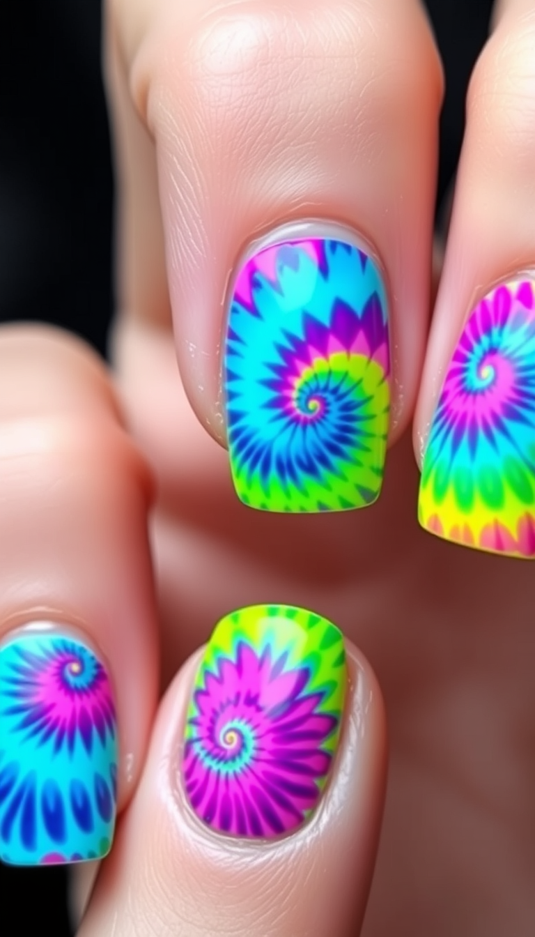 20. Tie-Dye Twirls