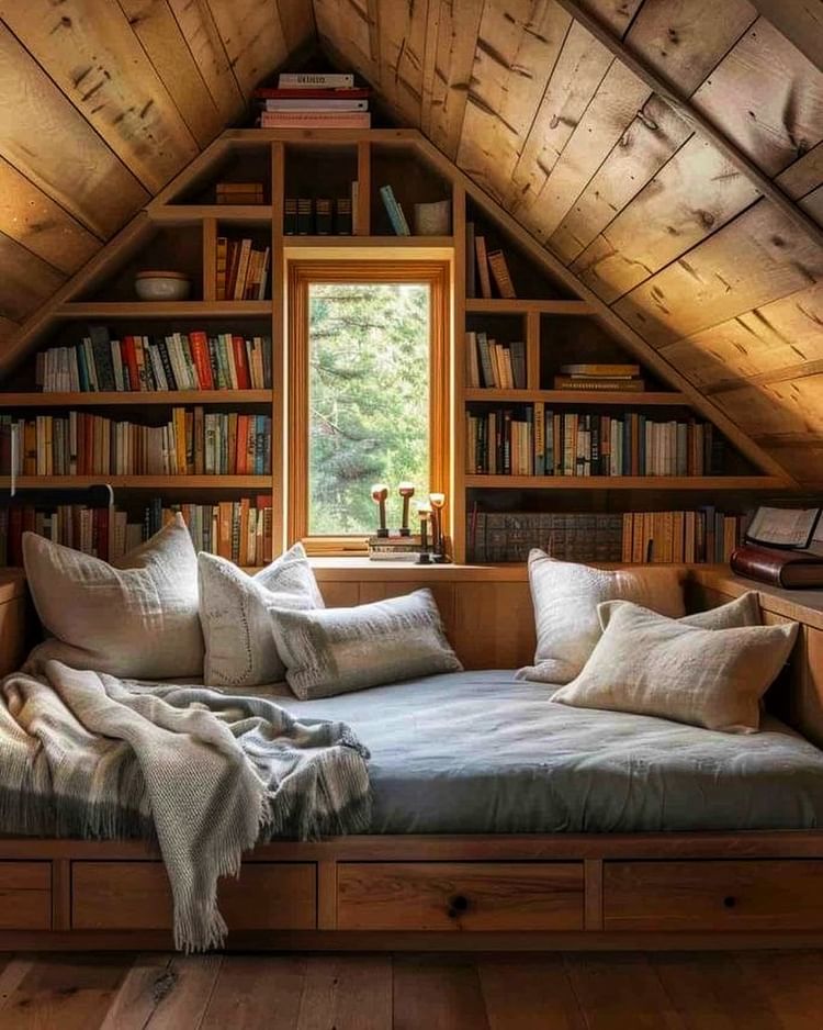 Cozy Attic Reading Nook