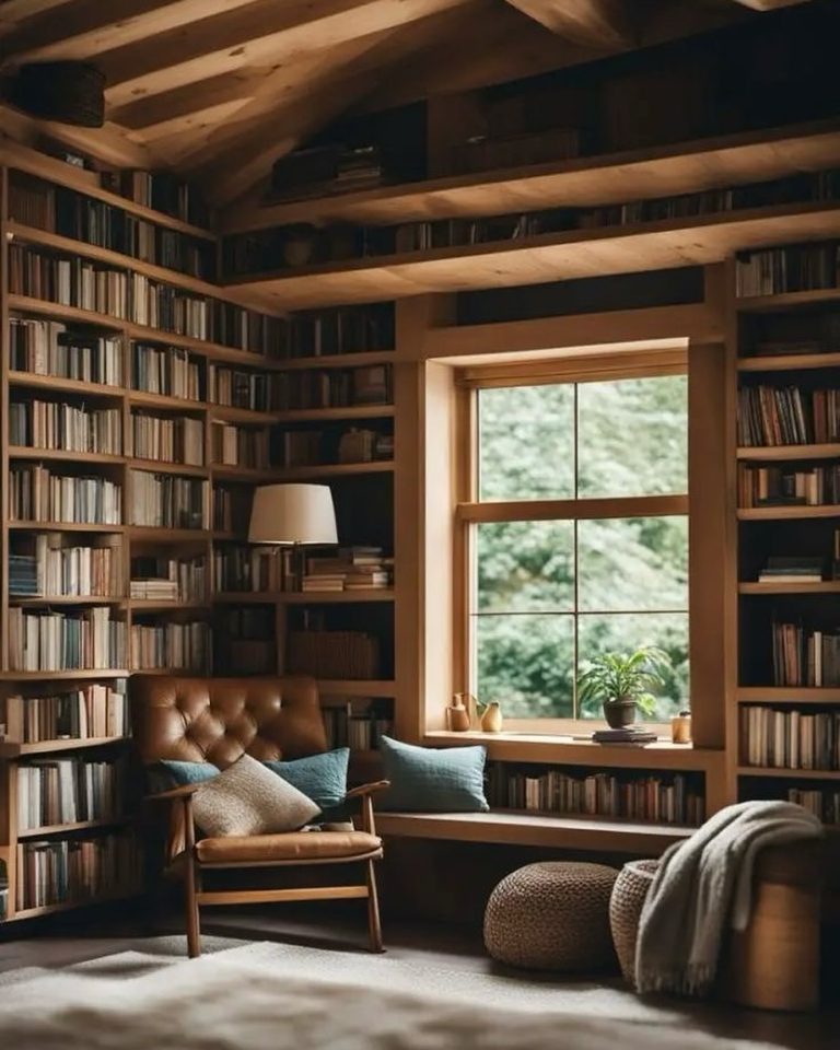 Cozy Book-Lover's Study Nook