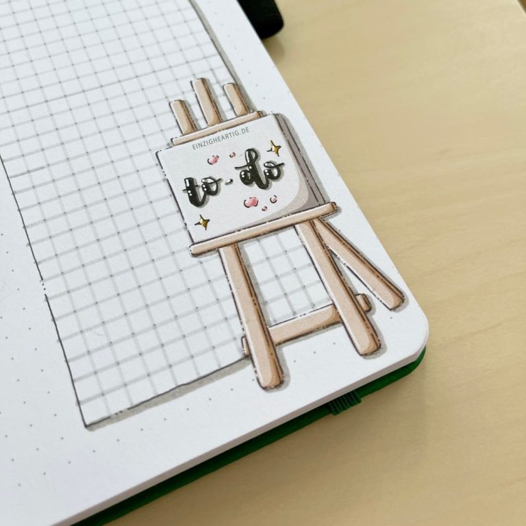 Cute Character Designs in Bullet Journals