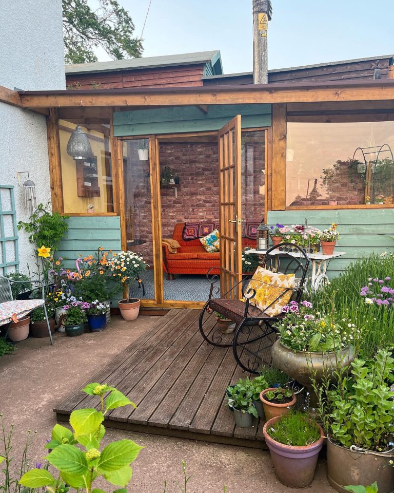 Vibrant Patio Garden Oasis