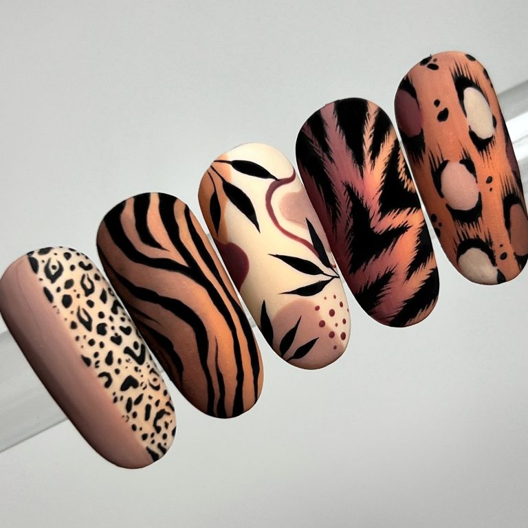 Wild Animal Print Nails