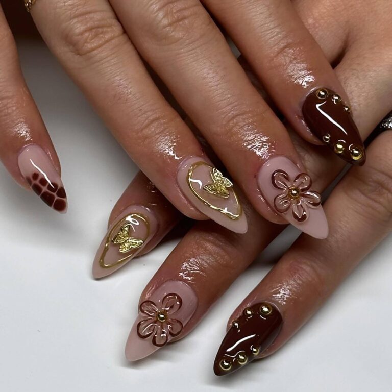 Autumn Elegance in Nails