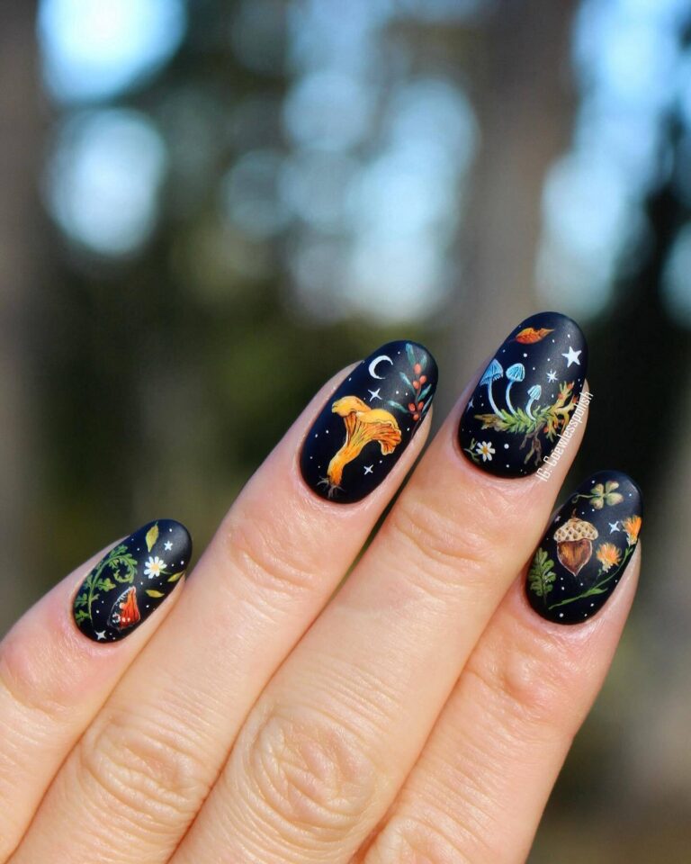 Autumn Night Manicure