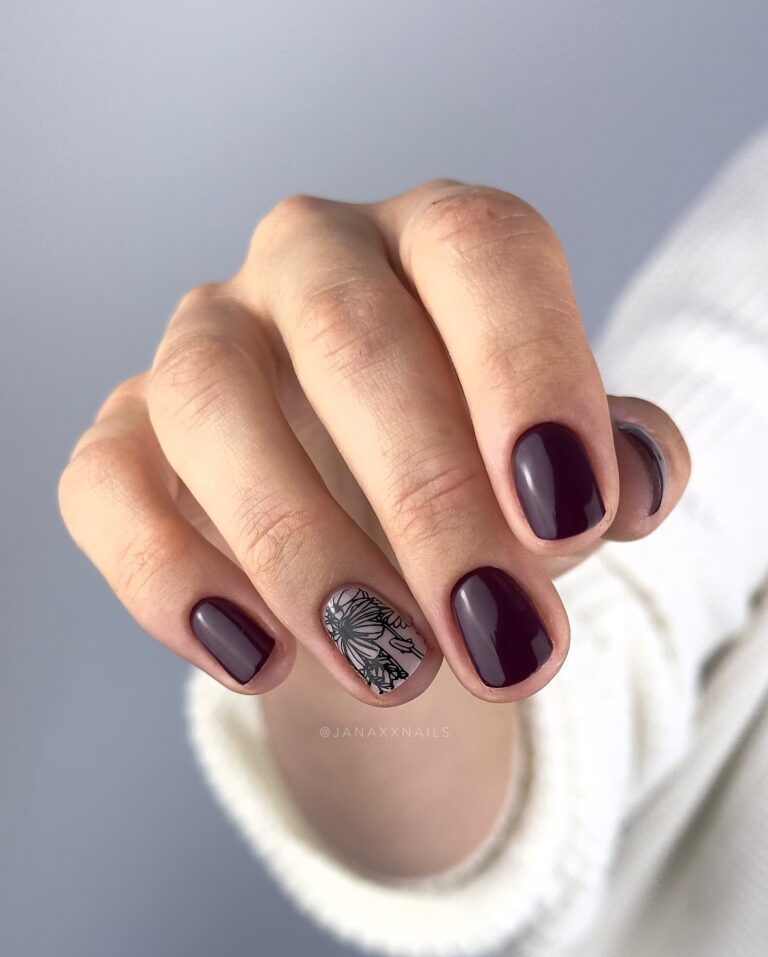 Bold Purple and Stamped Detail