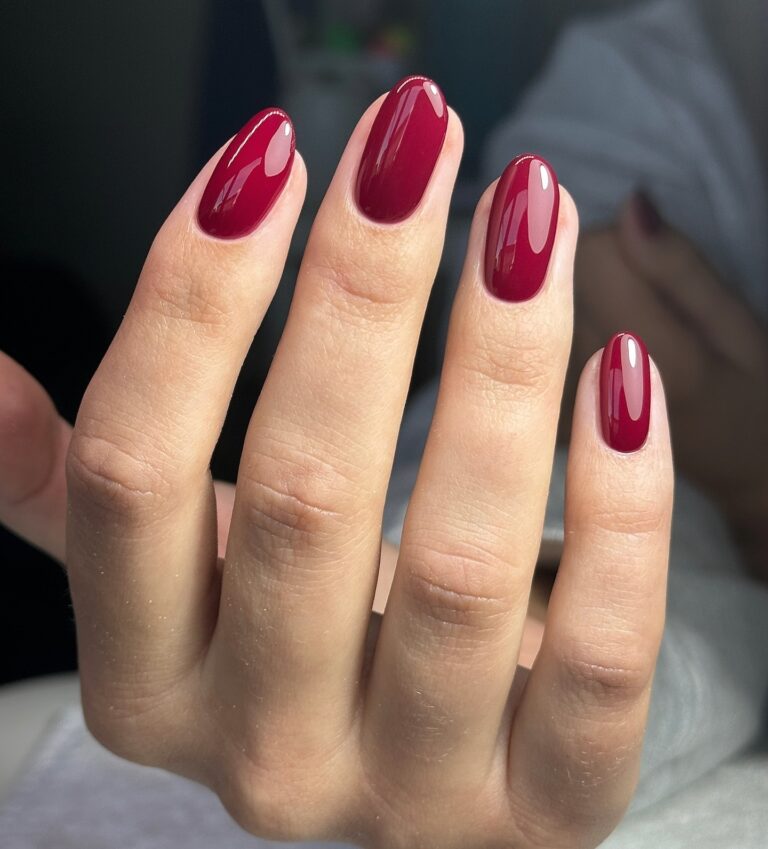 Cherry Red Almond Elegance