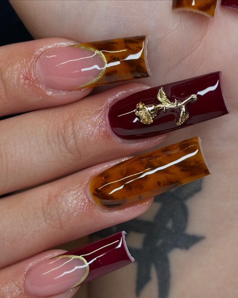 Elegant Fall Nail Art