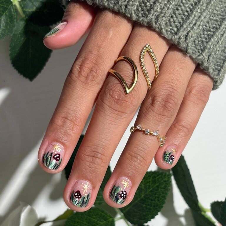 Fairy Garden Inspired Nails