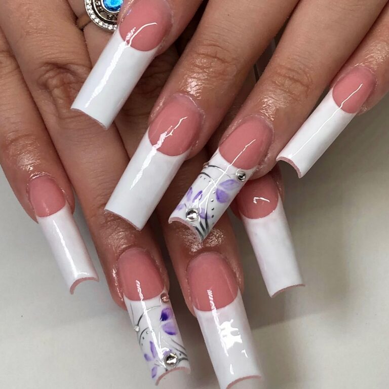 Floral French Tips