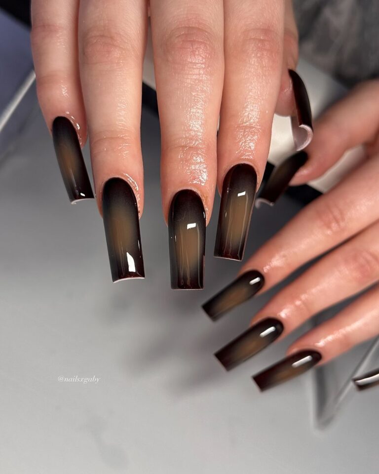 Glossy Brown Elegance