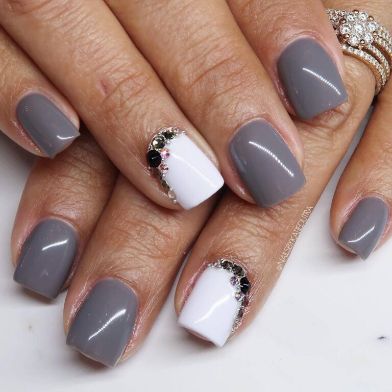 Grey Elegance with a Sparkle Twist