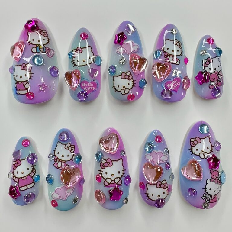 Hello Kitty Nails