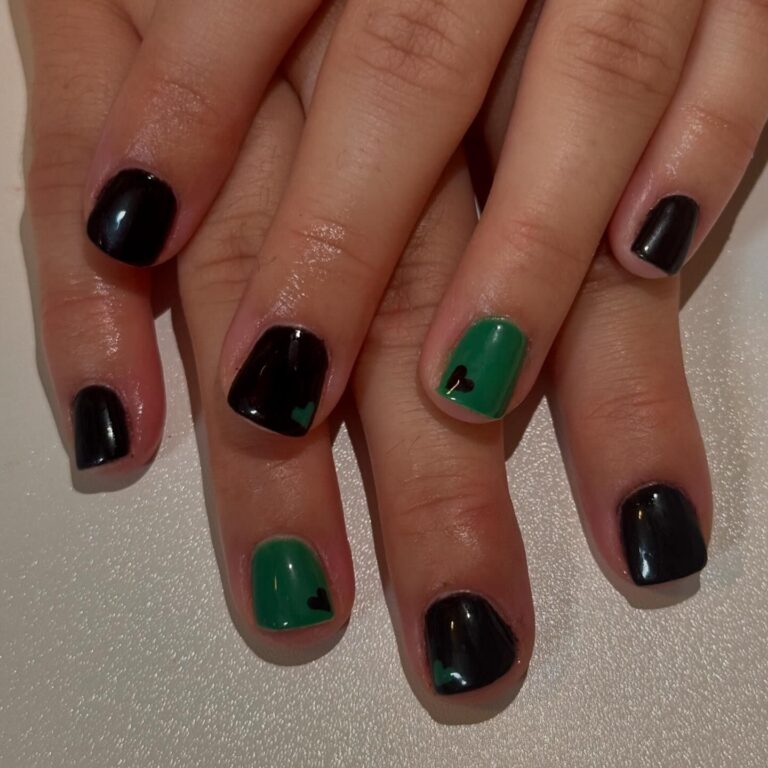 Matte Black Meets Playful Green