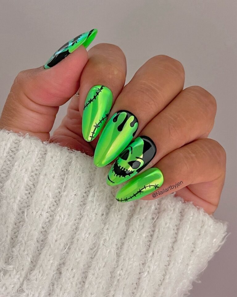 Neon Halloween Nail Magic