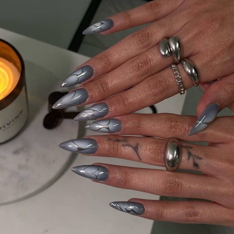 Sleek Silver Geometrics