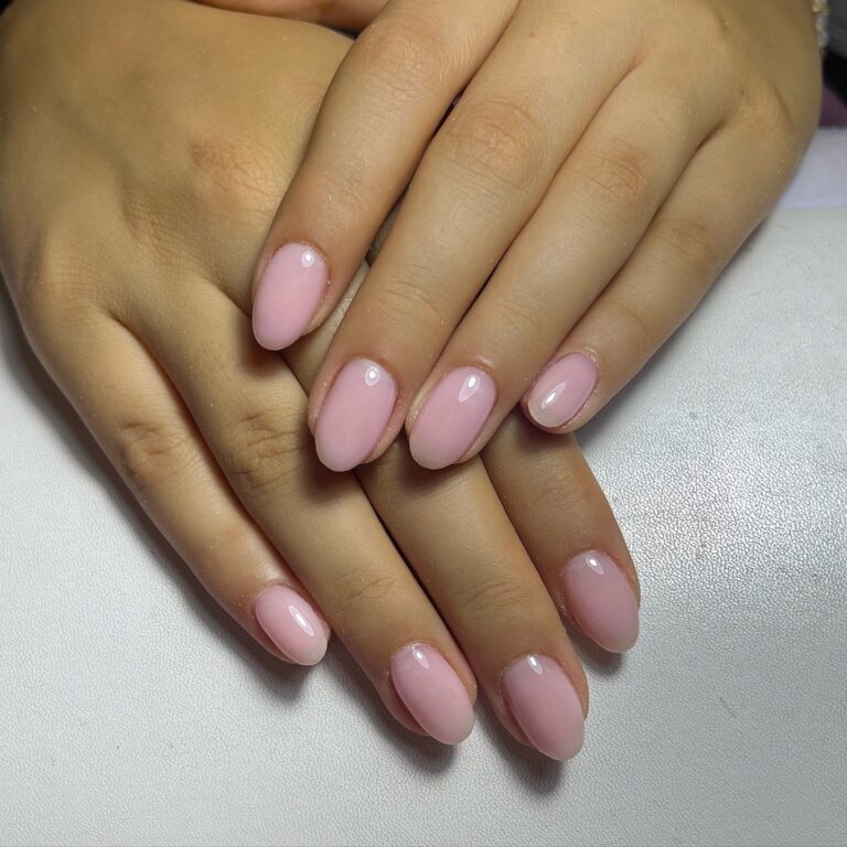 Soft Pink Almond Nails