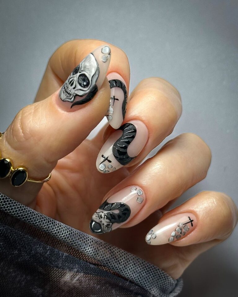 Spooky Chic Nails