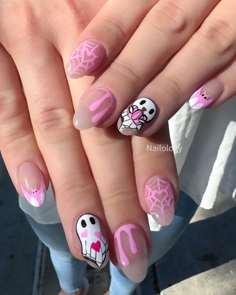 Spooky Cute Fall Nails