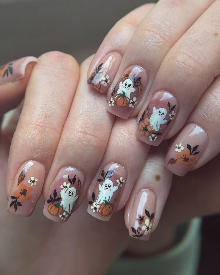 Spooky Sweet Fall Nails