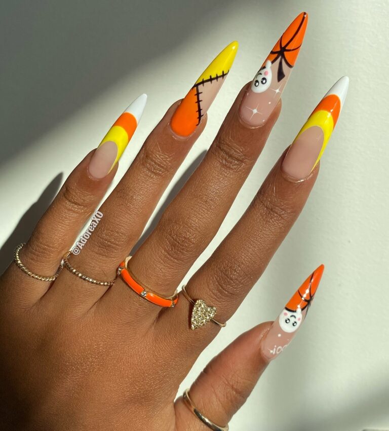 Whimsical Fall Nail Art