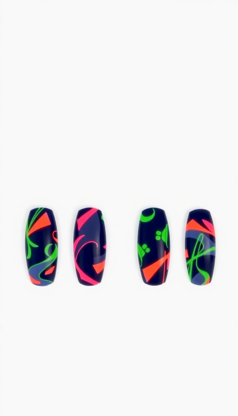 10. Bold Navy and Neon Accents