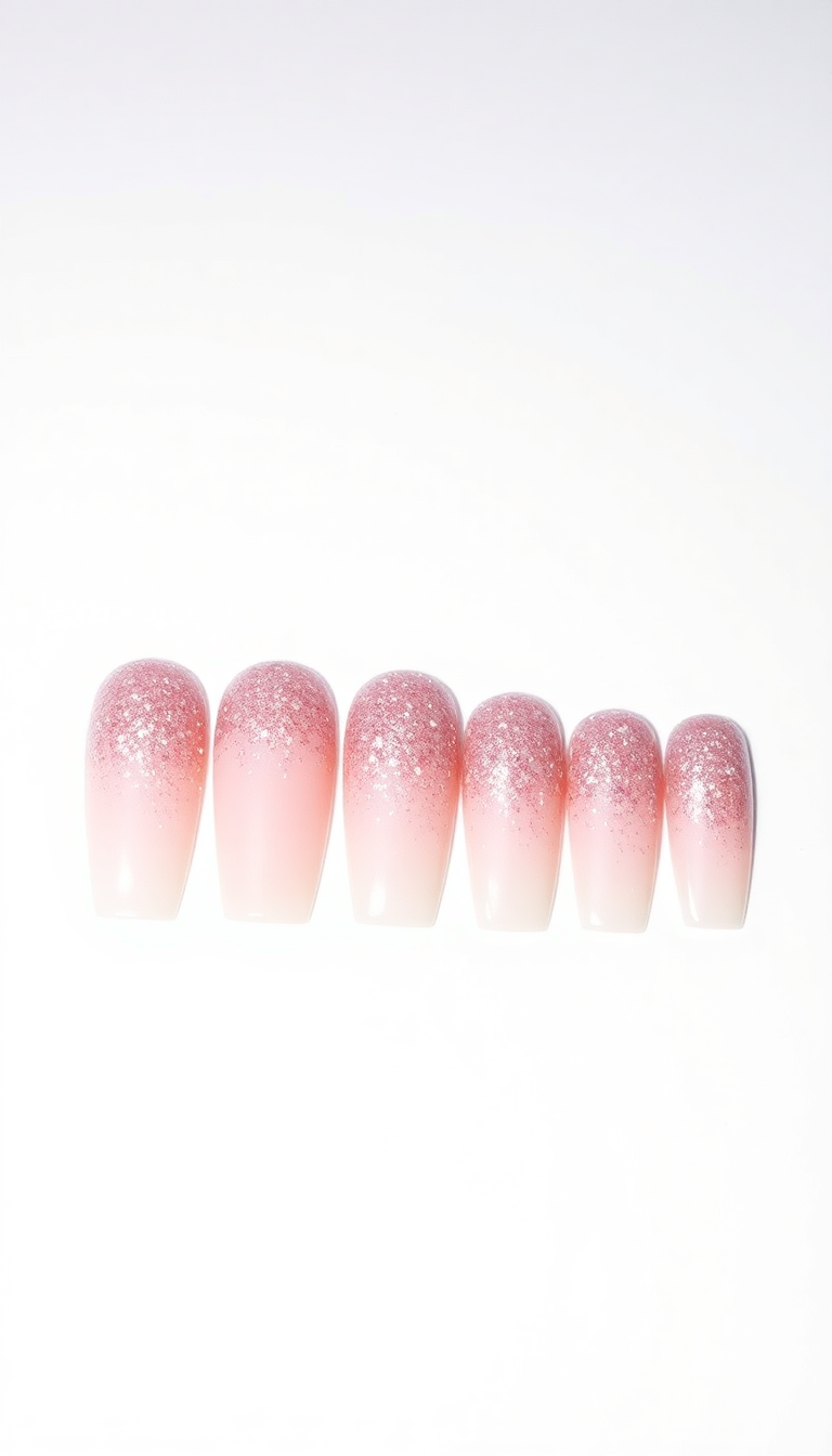 10. Glitter-Dipped Party Nails