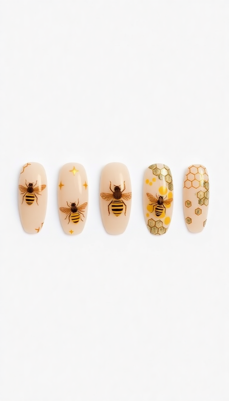 11. Dainty Bee and Honeycomb