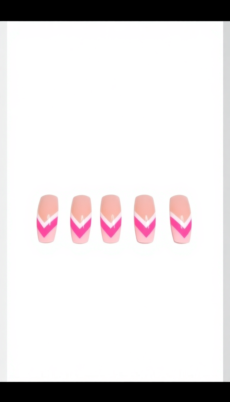 11. Pink Chevron Chic