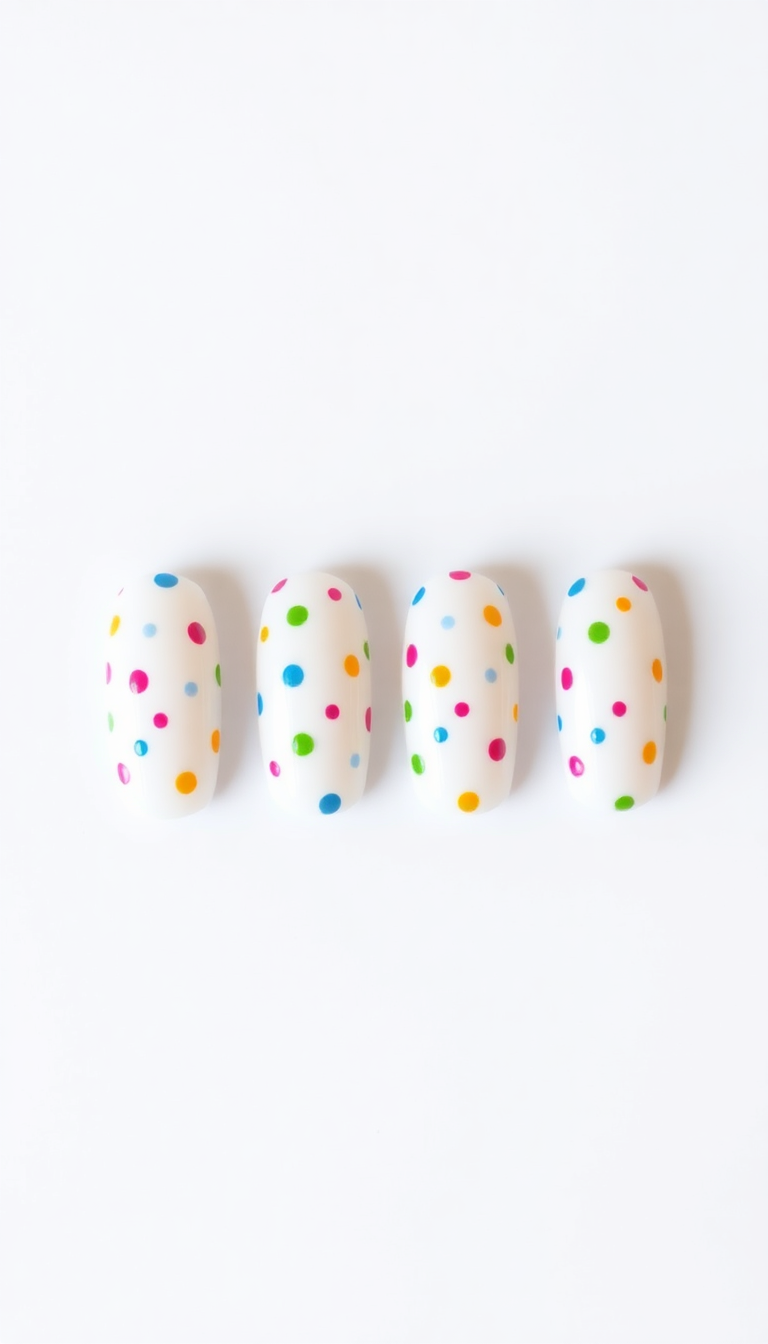 11. Playful Polka Dots on White