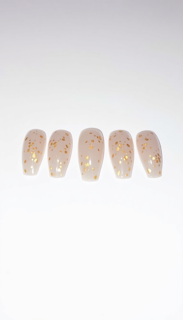 11. Shimmering Gold Flakes