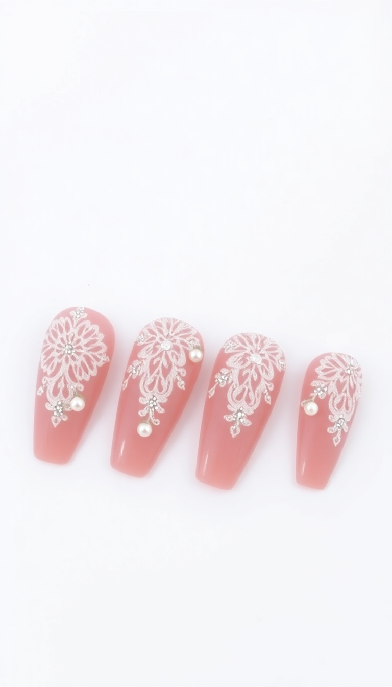 11. Vintage Pink and Lace Design