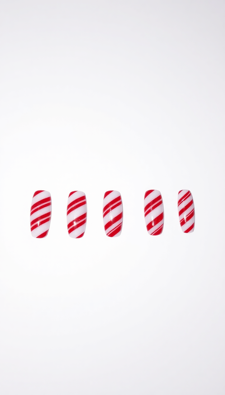 12. Festive Candy Cane Stripes