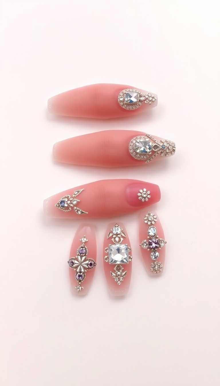 12. Luxe Jewel-Encrusted Pedicures