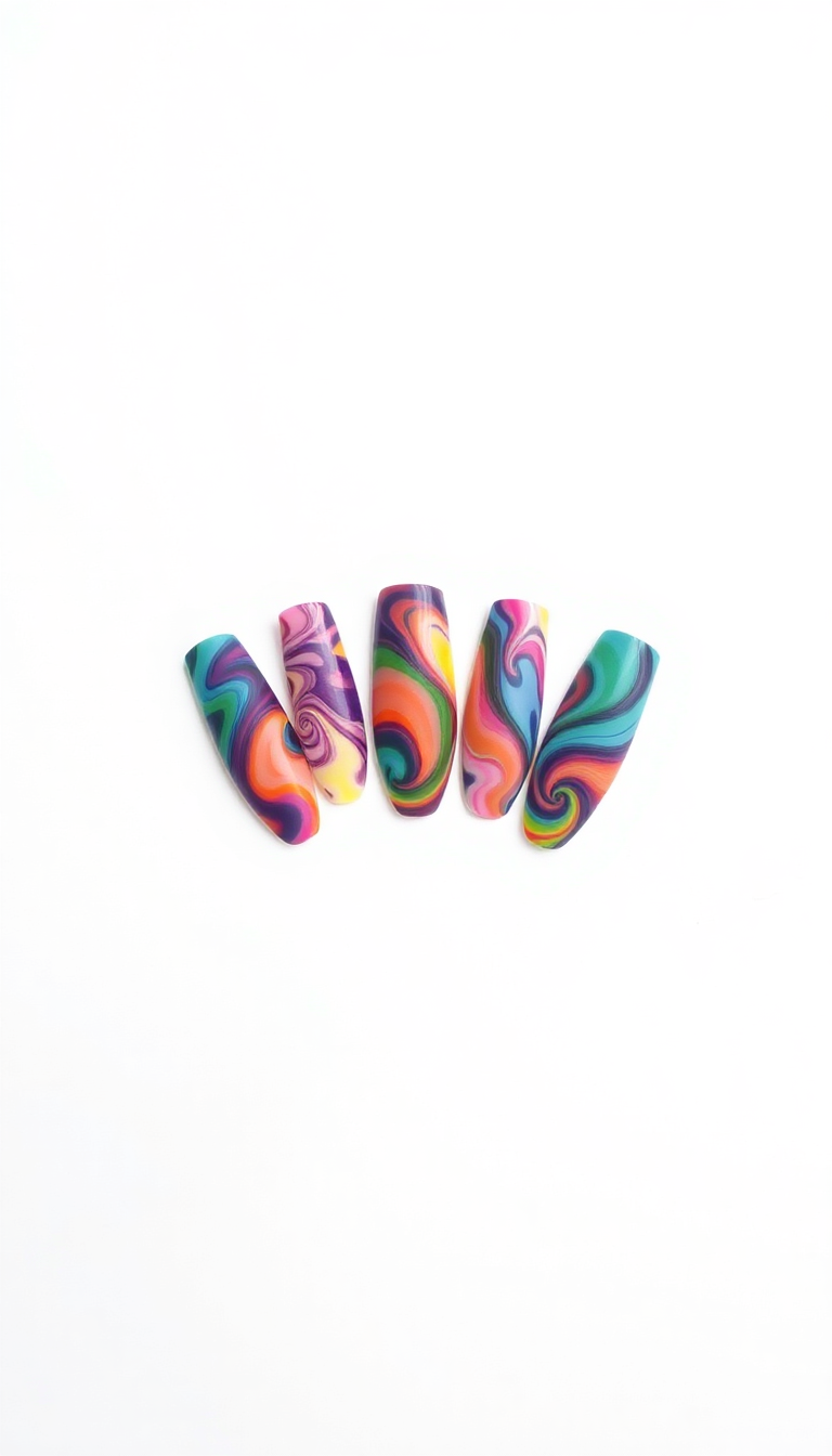 12. Water Marble Magic – Captivating Swirls