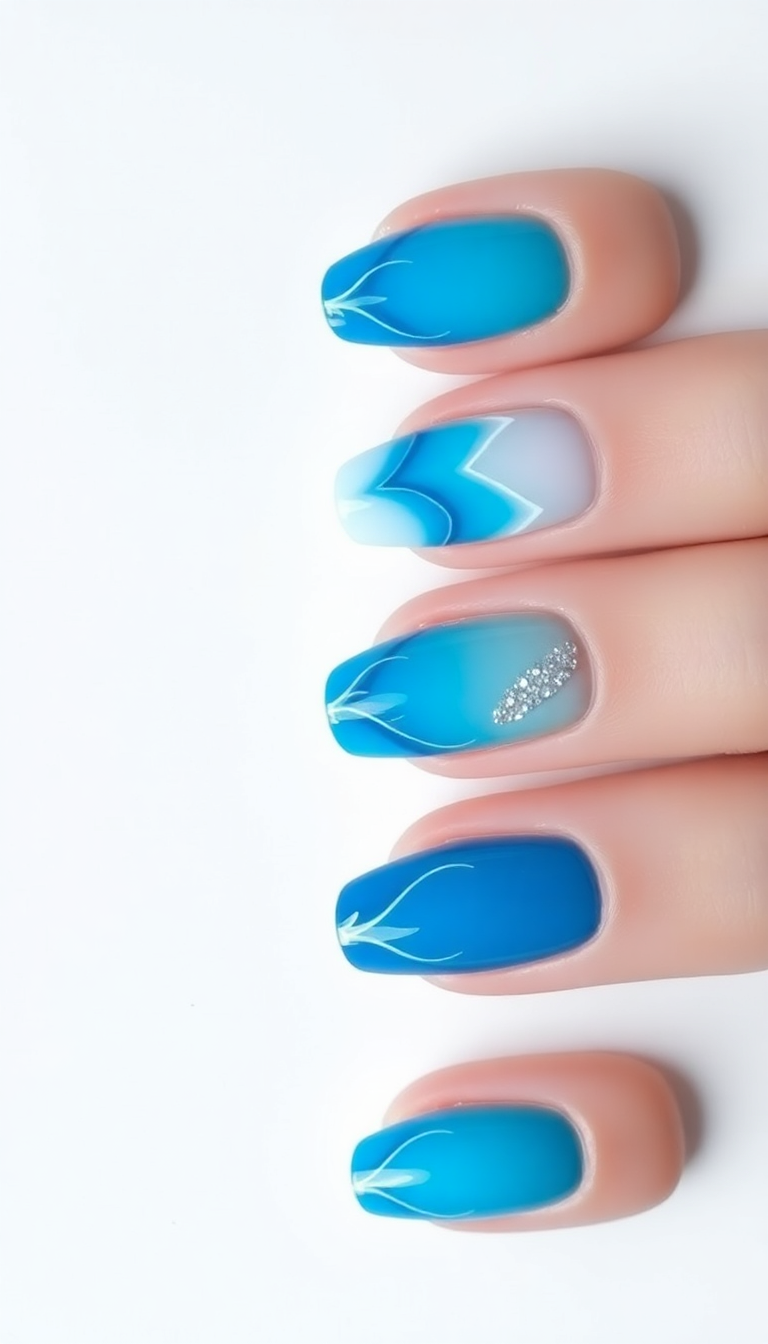 13. Beach-Inspired Waves and Blues