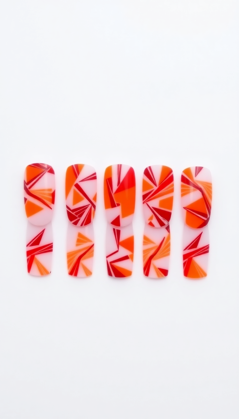 13. Geometric Orange Fusion