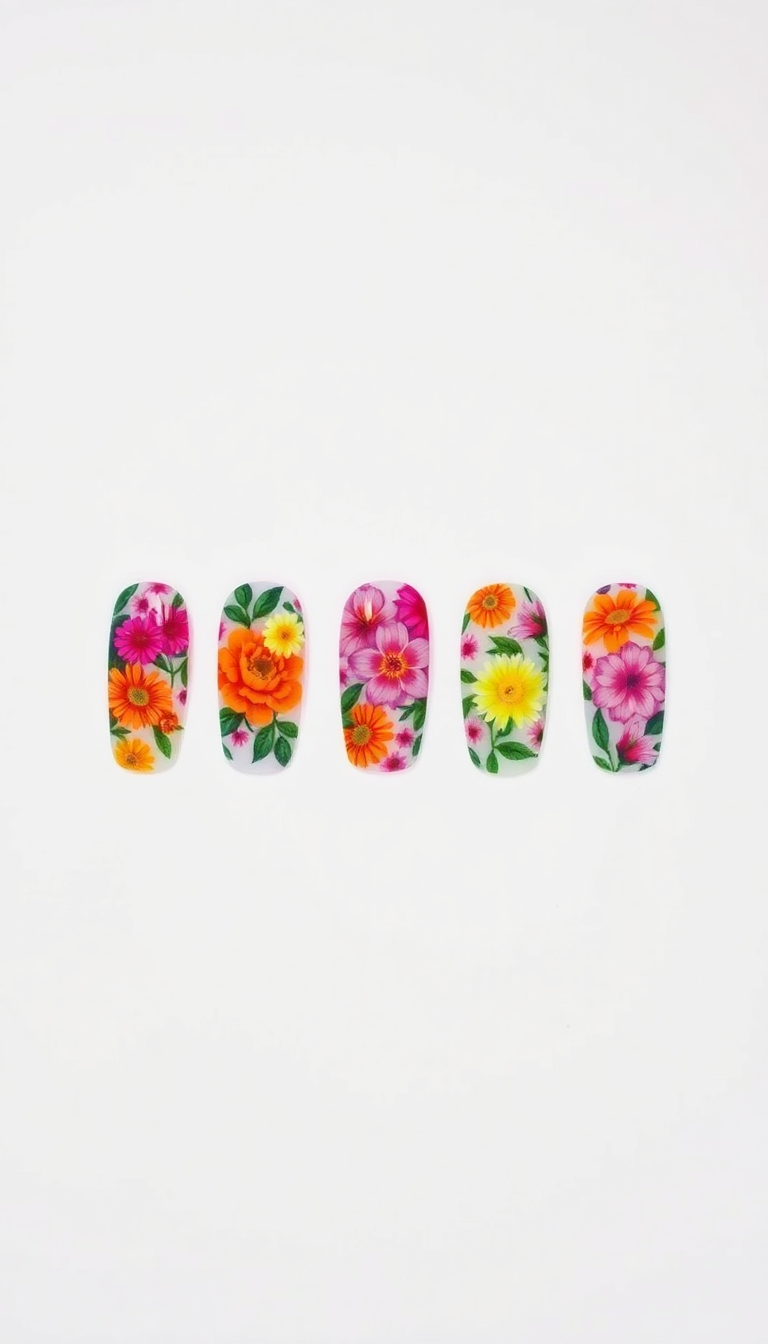 13. Neon Florals for a Pop of Color