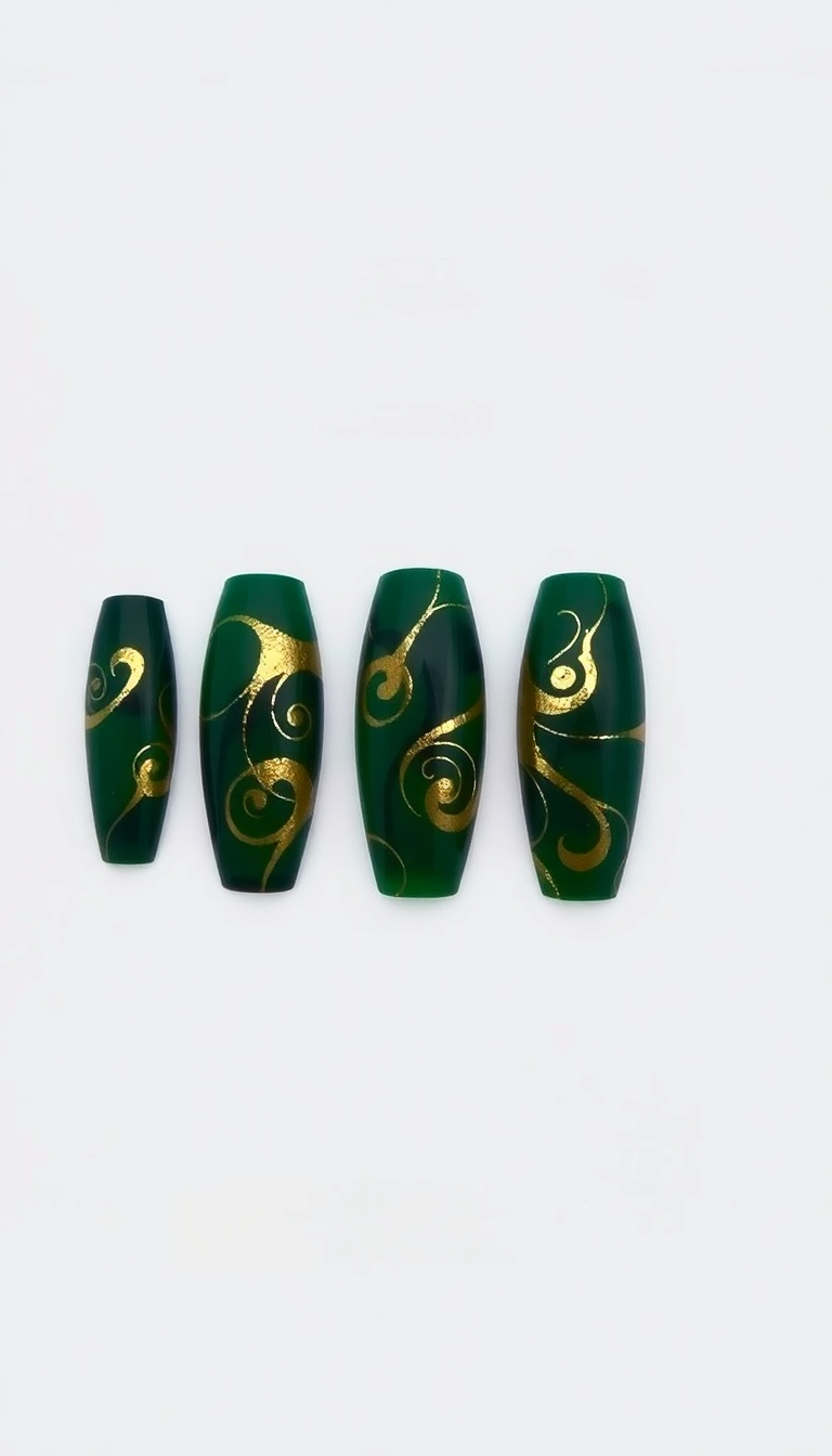 14. Moody Green and Gold Mix