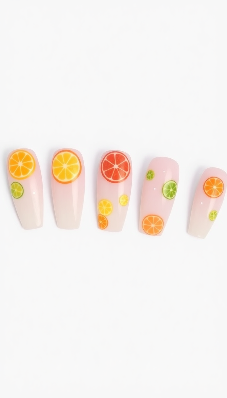 14. Refreshing Citrus Stickers