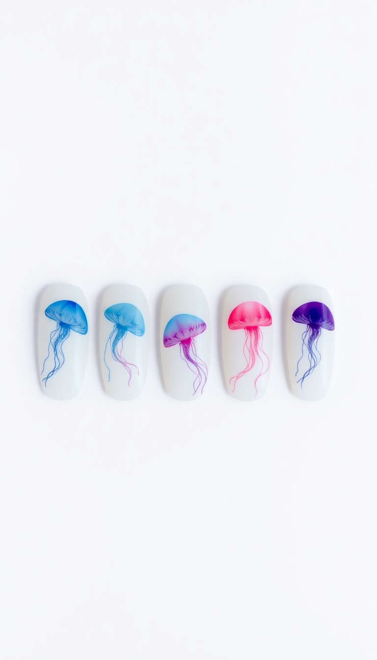 15. DIY Jellyfish Stamping Technique