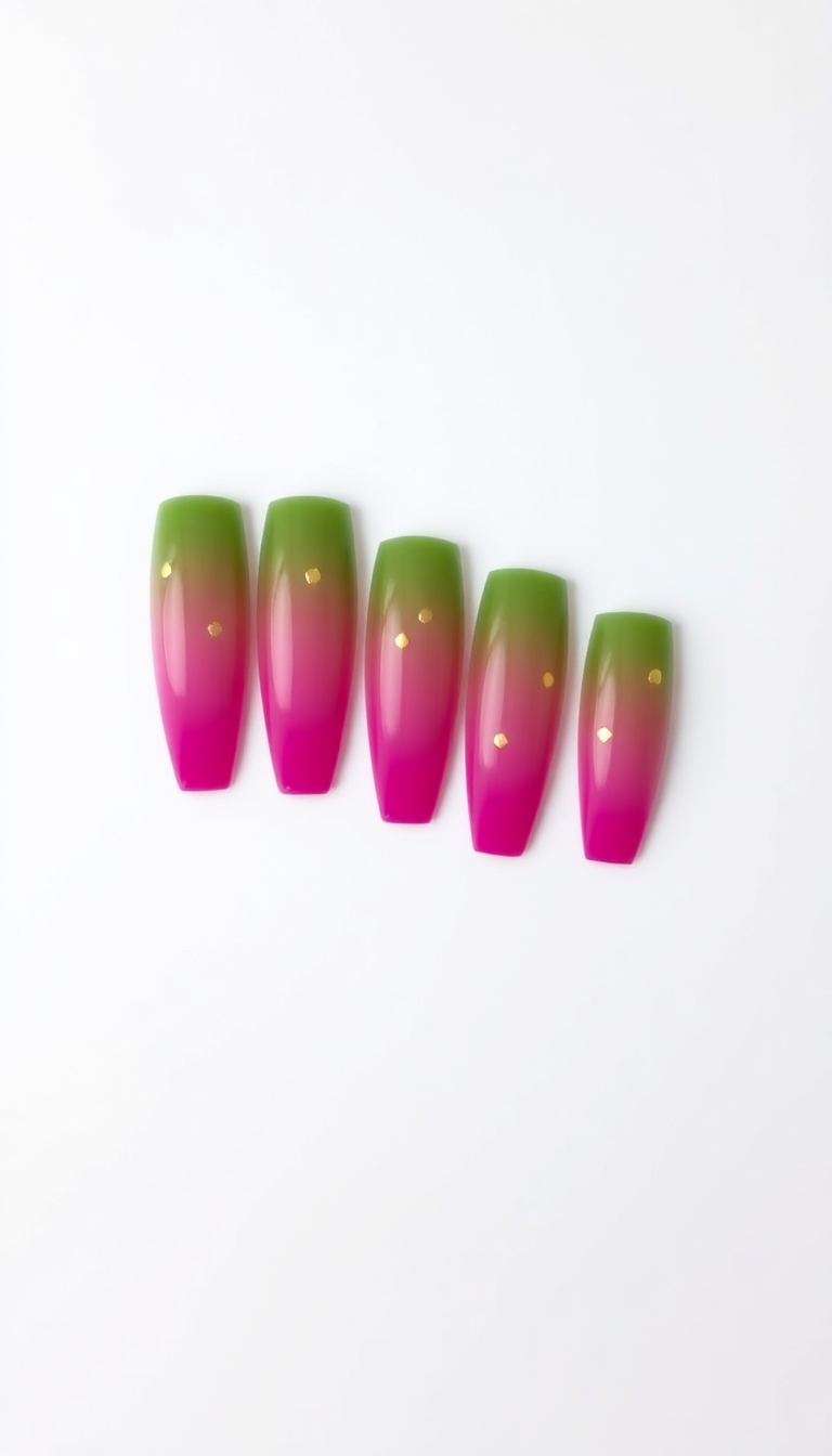 18. Earthy Green and Bold Fuchsia Fusion