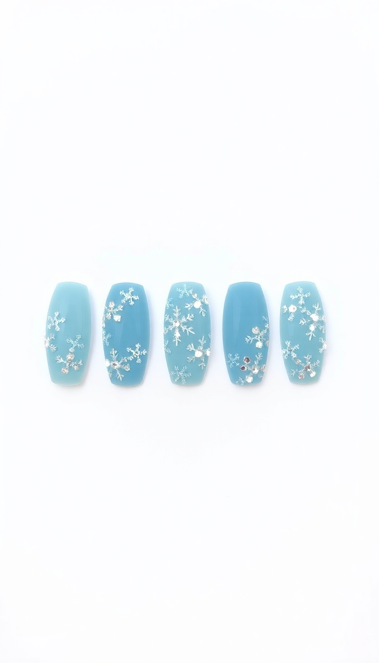 18. Icy Blue and Crystal Patterns